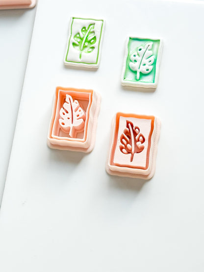 Jolie Jungle Clay Cutters | Monstera Leaf Deboss & Emboss Tools