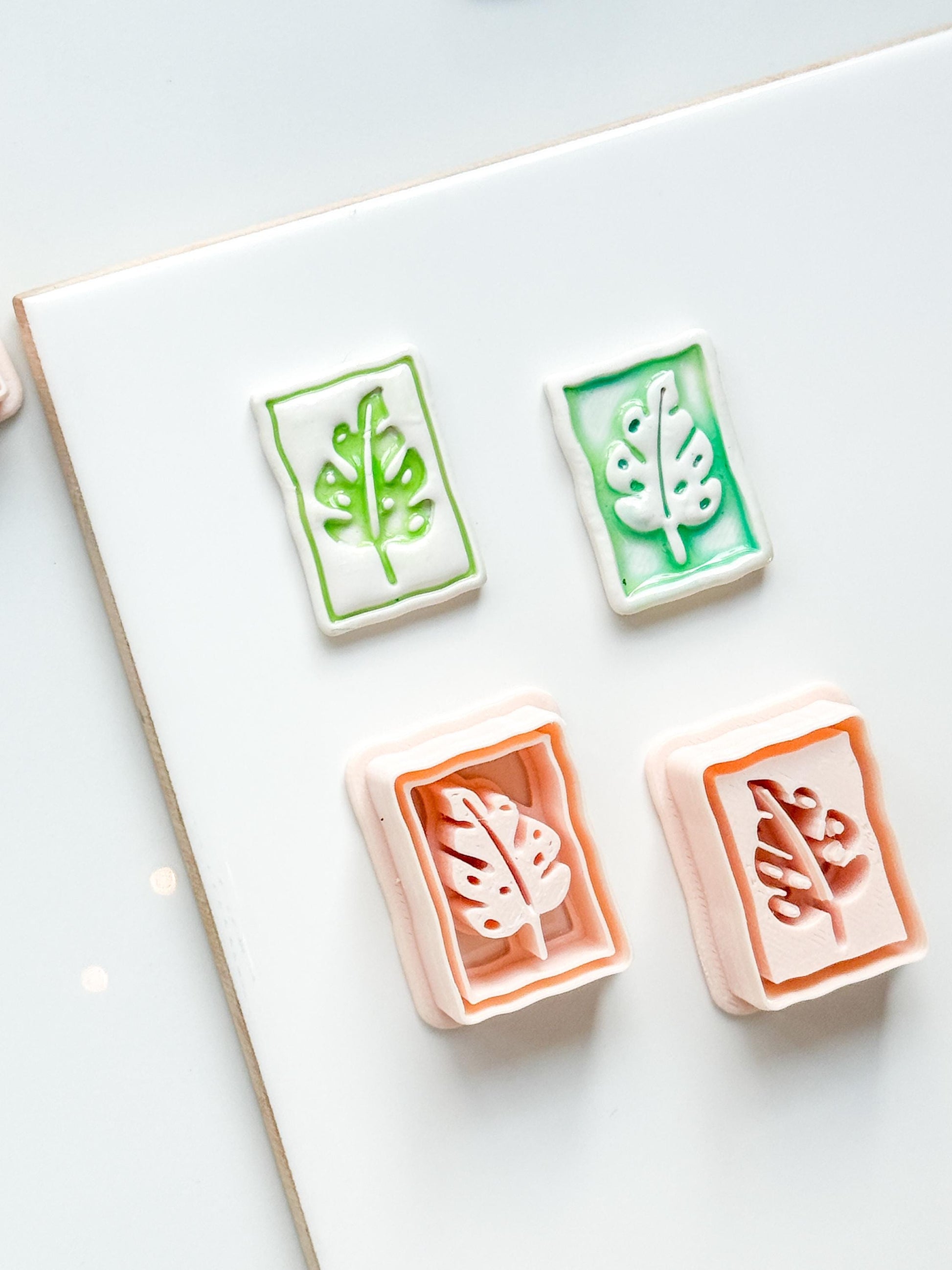 Jolie Jungle Clay Cutters | Monstera Leaf Deboss & Emboss Tools