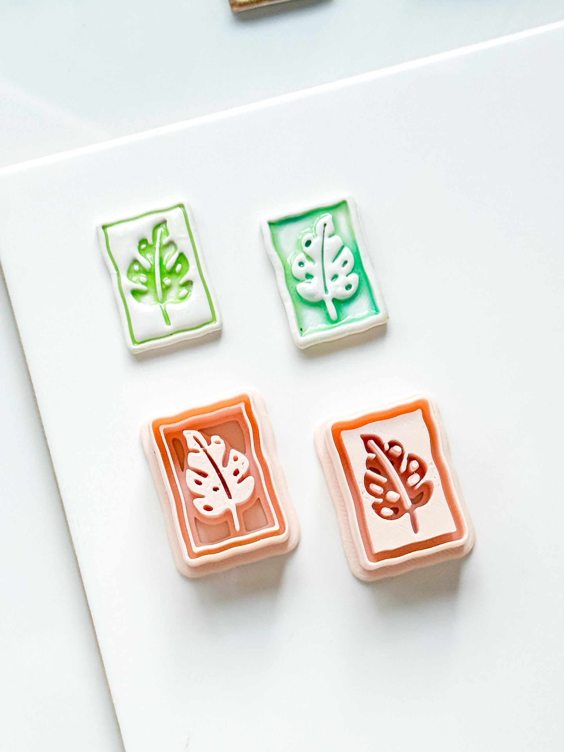 Jolie Jungle Clay Cutters | Monstera Leaf Deboss & Emboss Tools