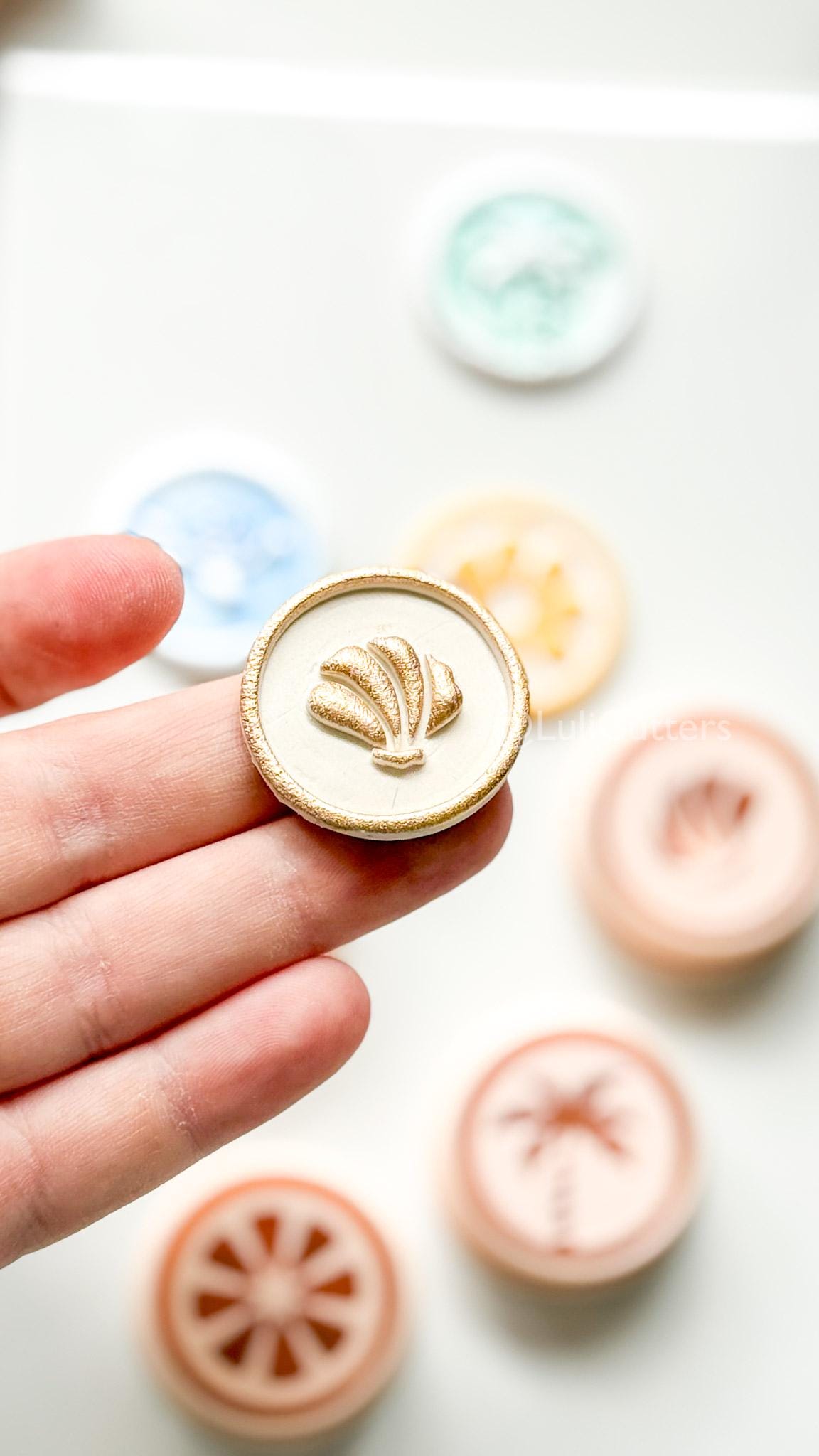 Impress Summer Clay Cutters | Lemon, Palm, Turtle, Sea Shell