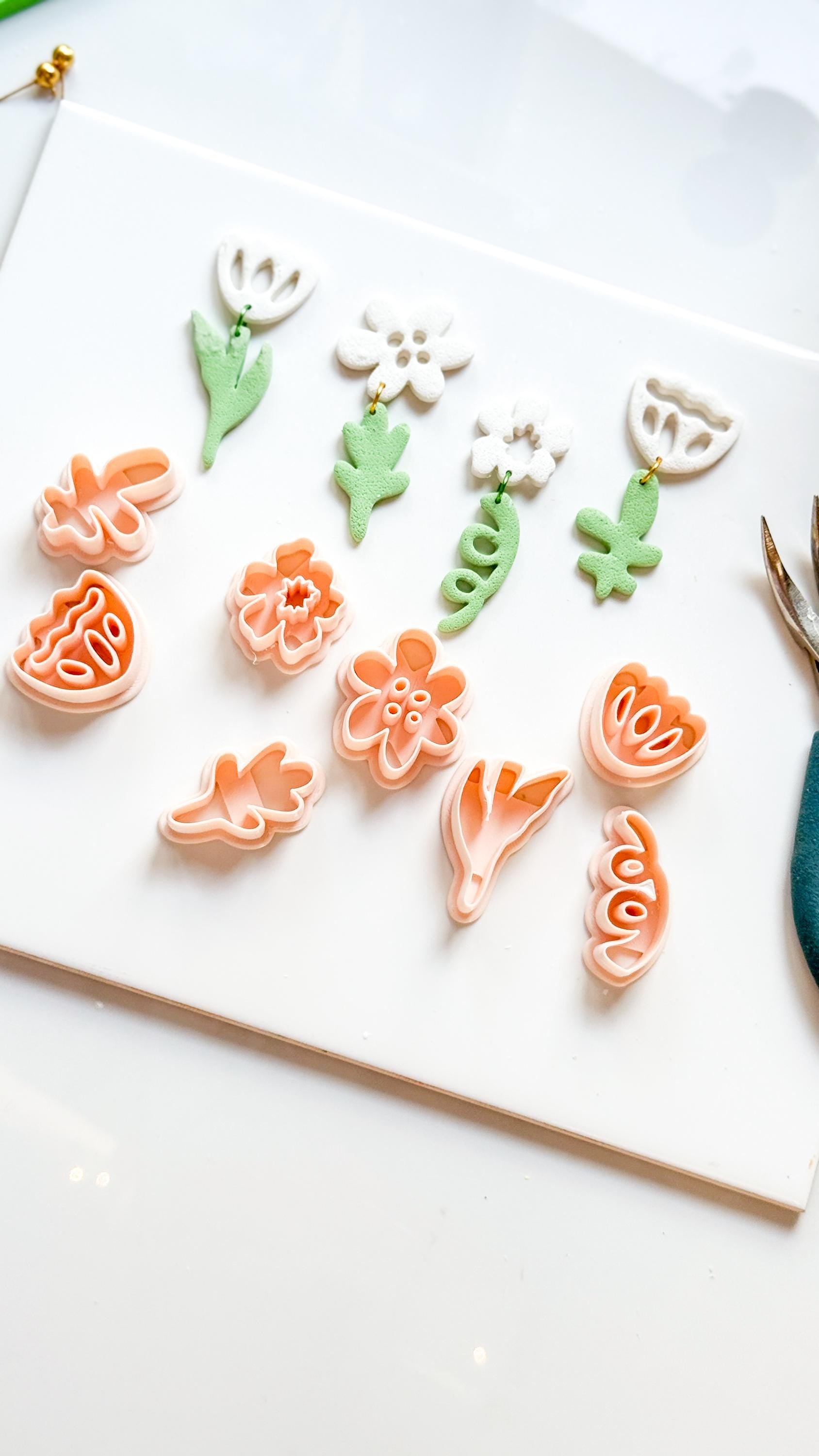 Cut-Out Bloom Cutters | Floral Earring Shapes for Polymer Clay