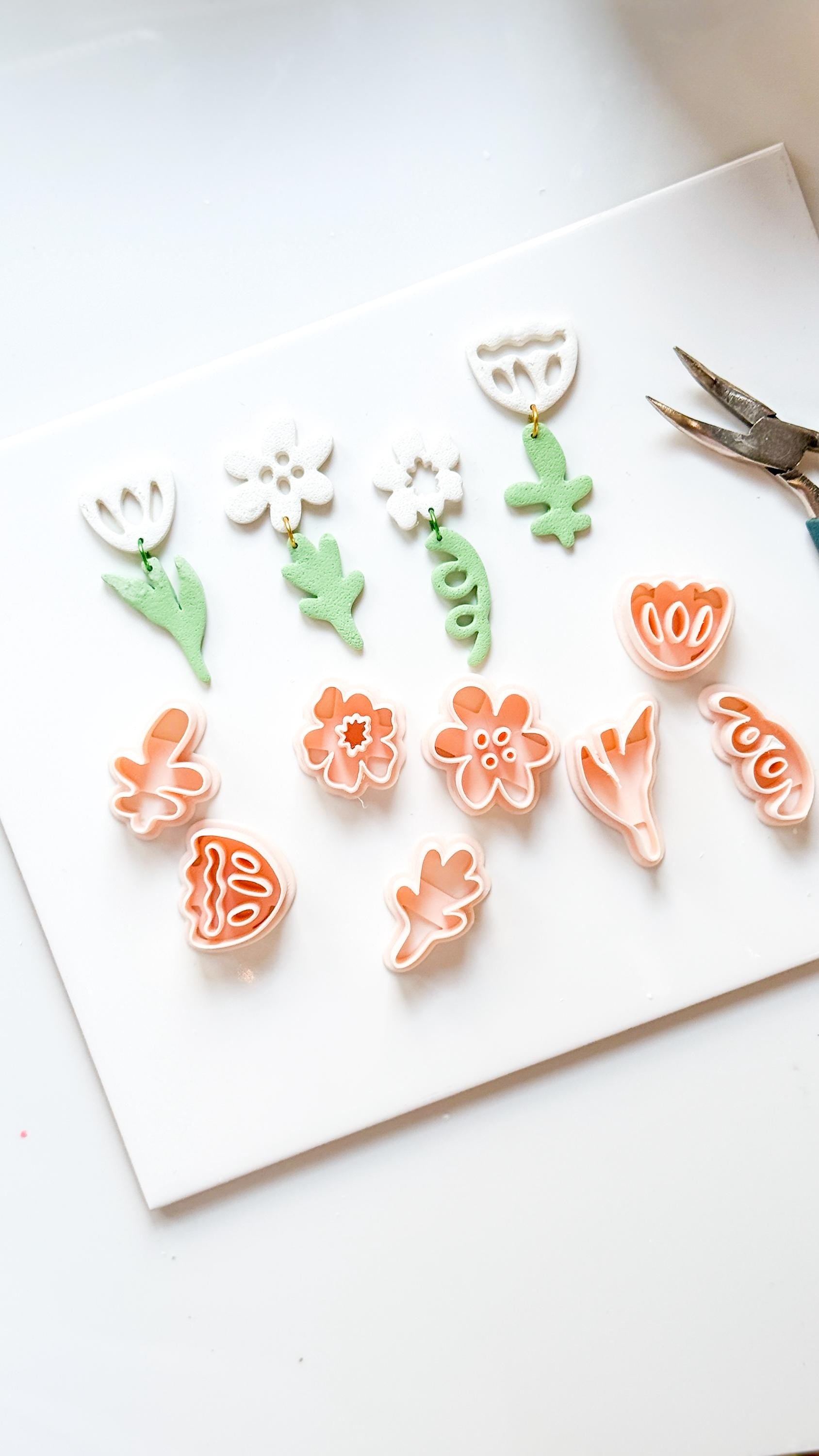 Cut-Out Bloom Cutters | Floral Earring Shapes for Polymer Clay