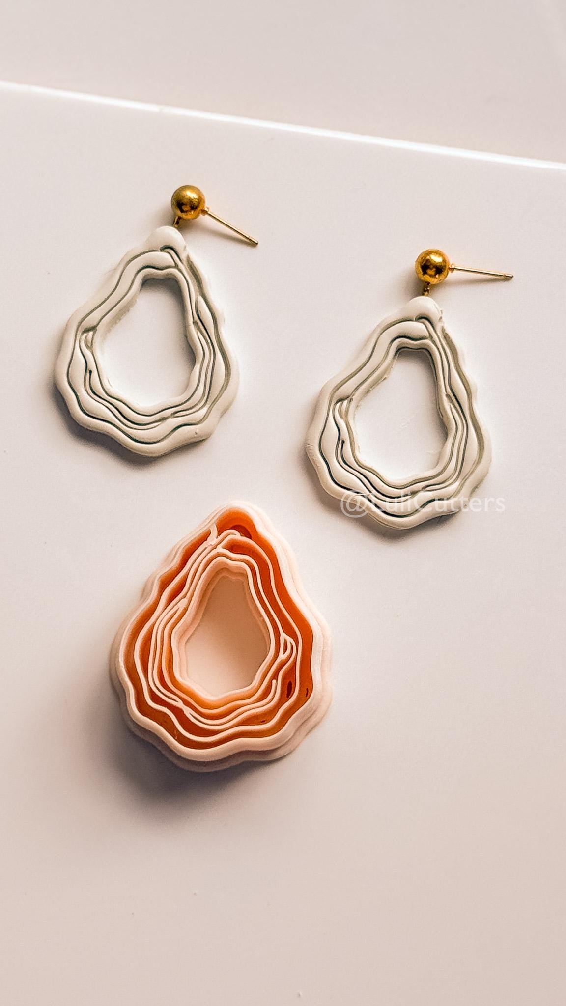 Moya Oyster Clay Cutter for Polymer Clay Earrings
