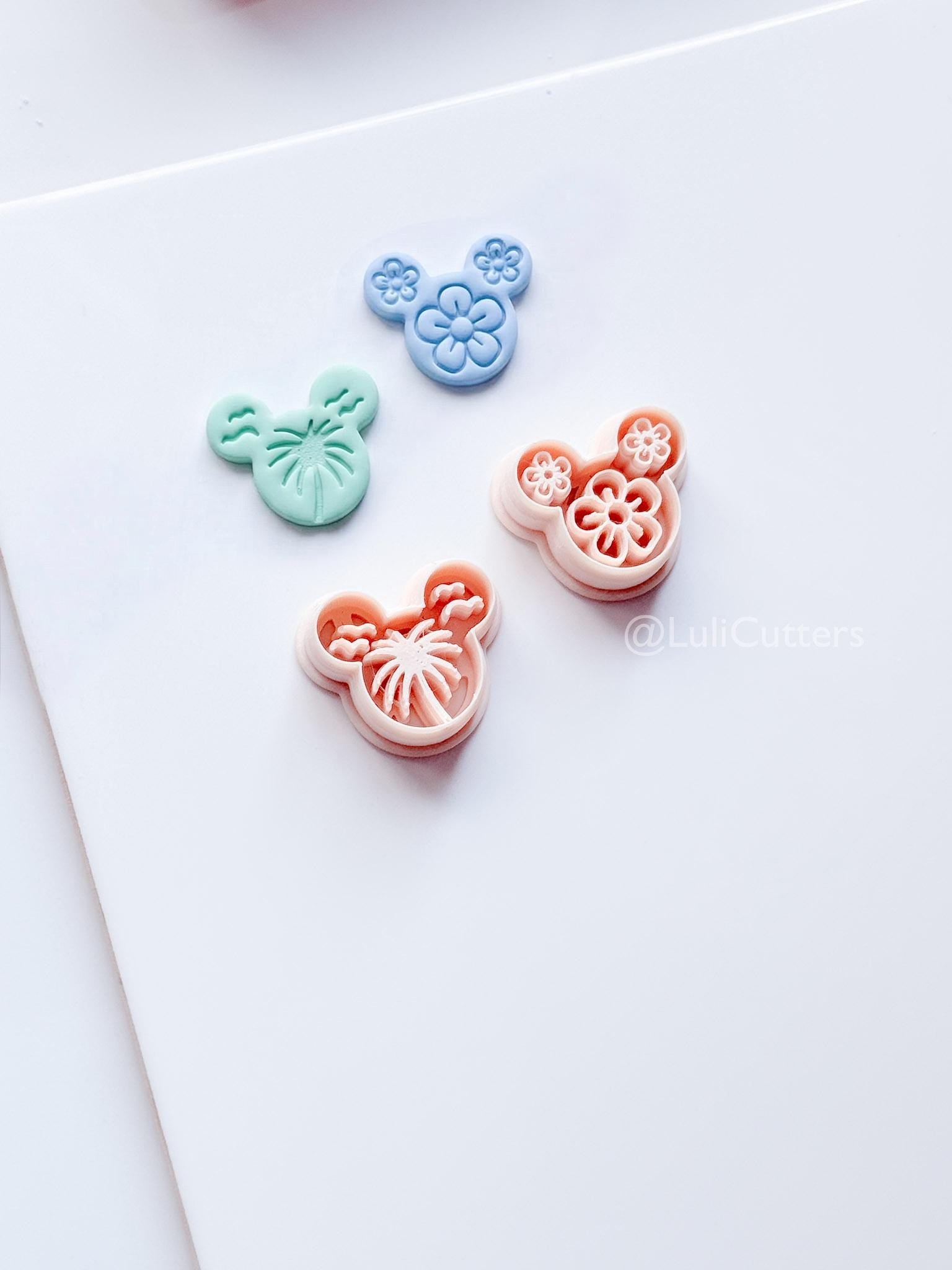 Mouse in Summer Cutter | Tropical Earring Tool for Polymer Clay