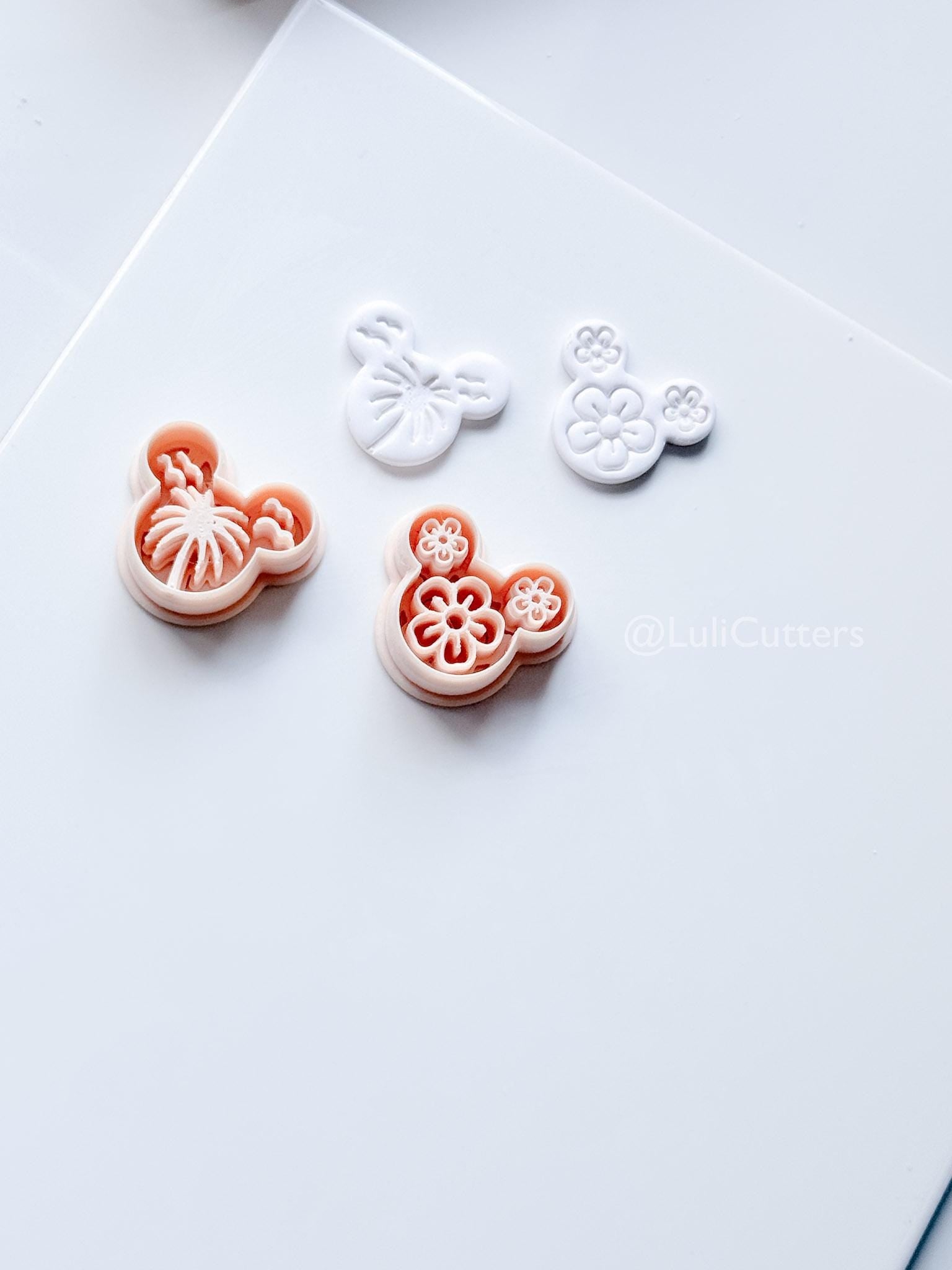 Mouse in Summer Cutter | Tropical Earring Tool for Polymer Clay