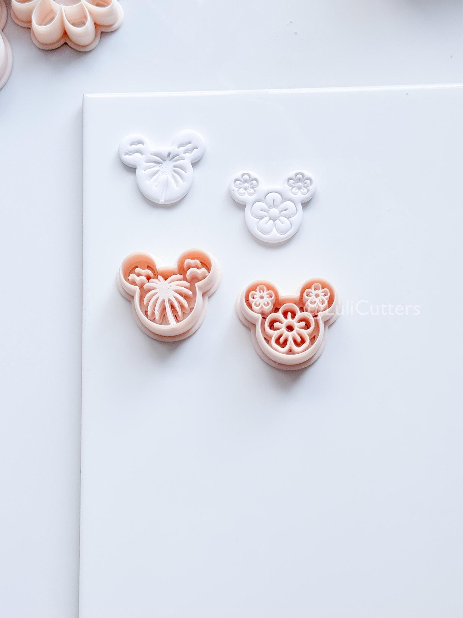 Mouse in Summer Cutter | Tropical Earring Tool for Polymer Clay