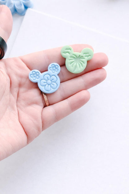 Mouse in Summer Cutter | Tropical Earring Tool for Polymer Clay