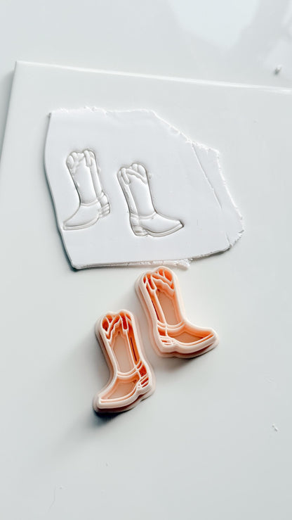 Coastal Cowgirl Boot Cutter | Western Earring Polymer Clay Tool