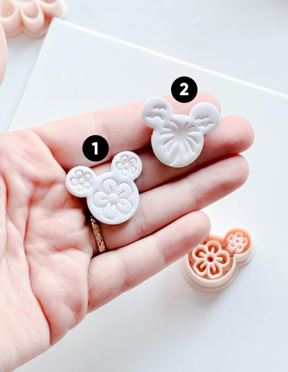 Mouse in Summer Cutter | Tropical Earring Tool for Polymer Clay