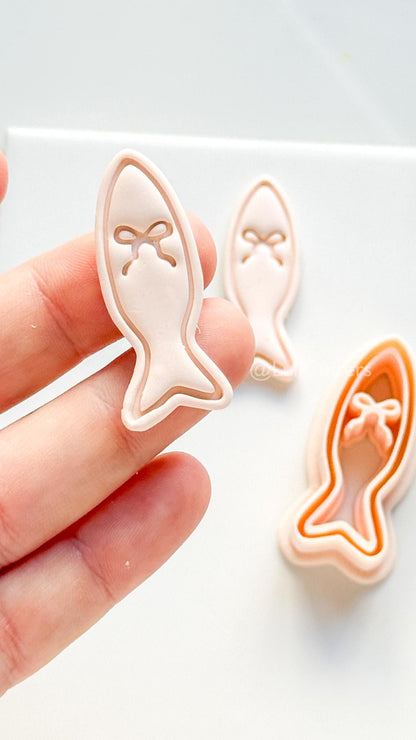 Sardine Chérie Cutter | Fish Bow Shape Tool for Polymer Clay