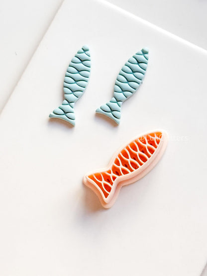 Wavy Fish Cutter | Fish Scale Shape Tool for Polymer Clay