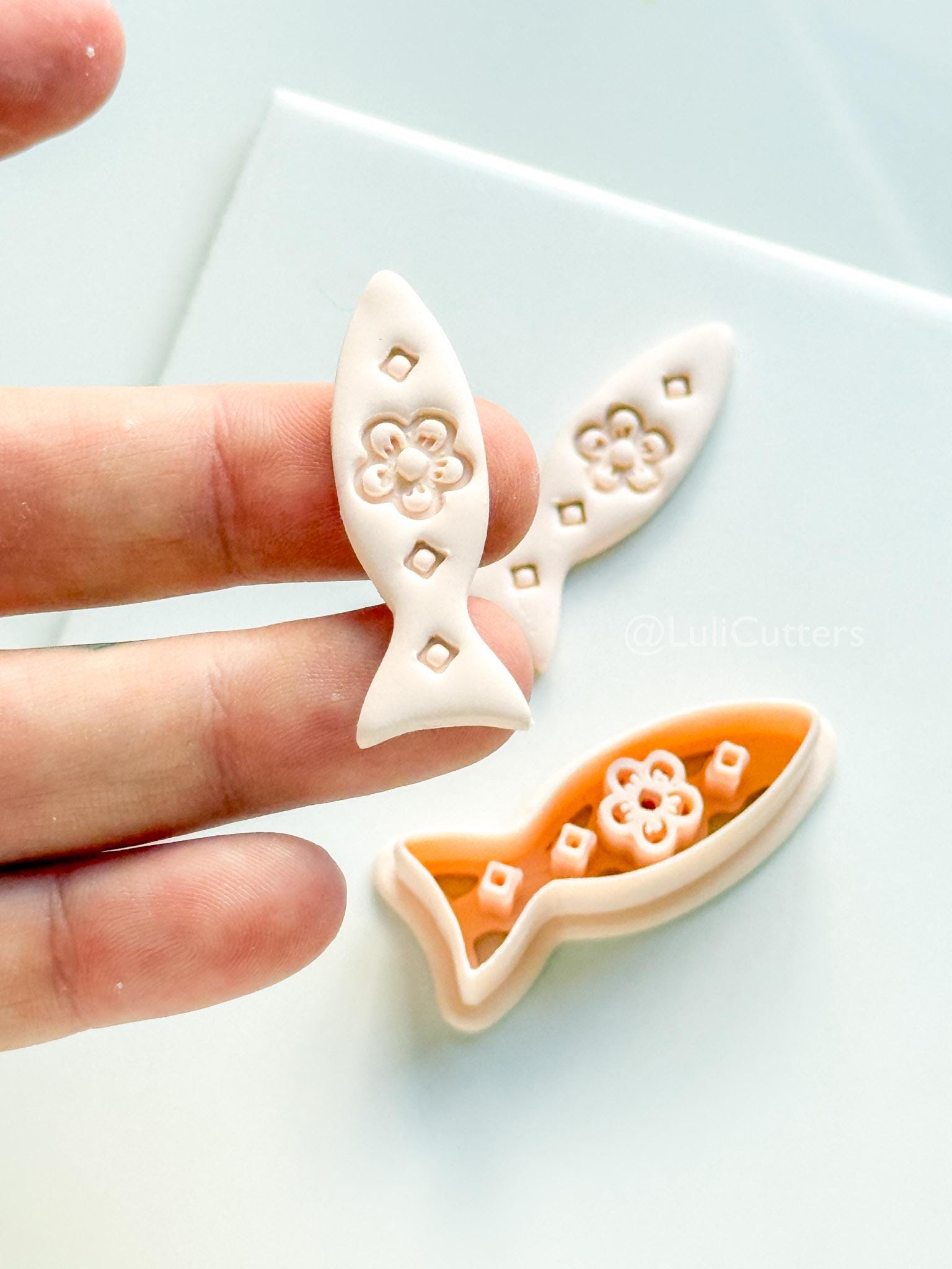 Petit Ruban Cutter | Leaf Floral Shape Tool for Polymer Clay