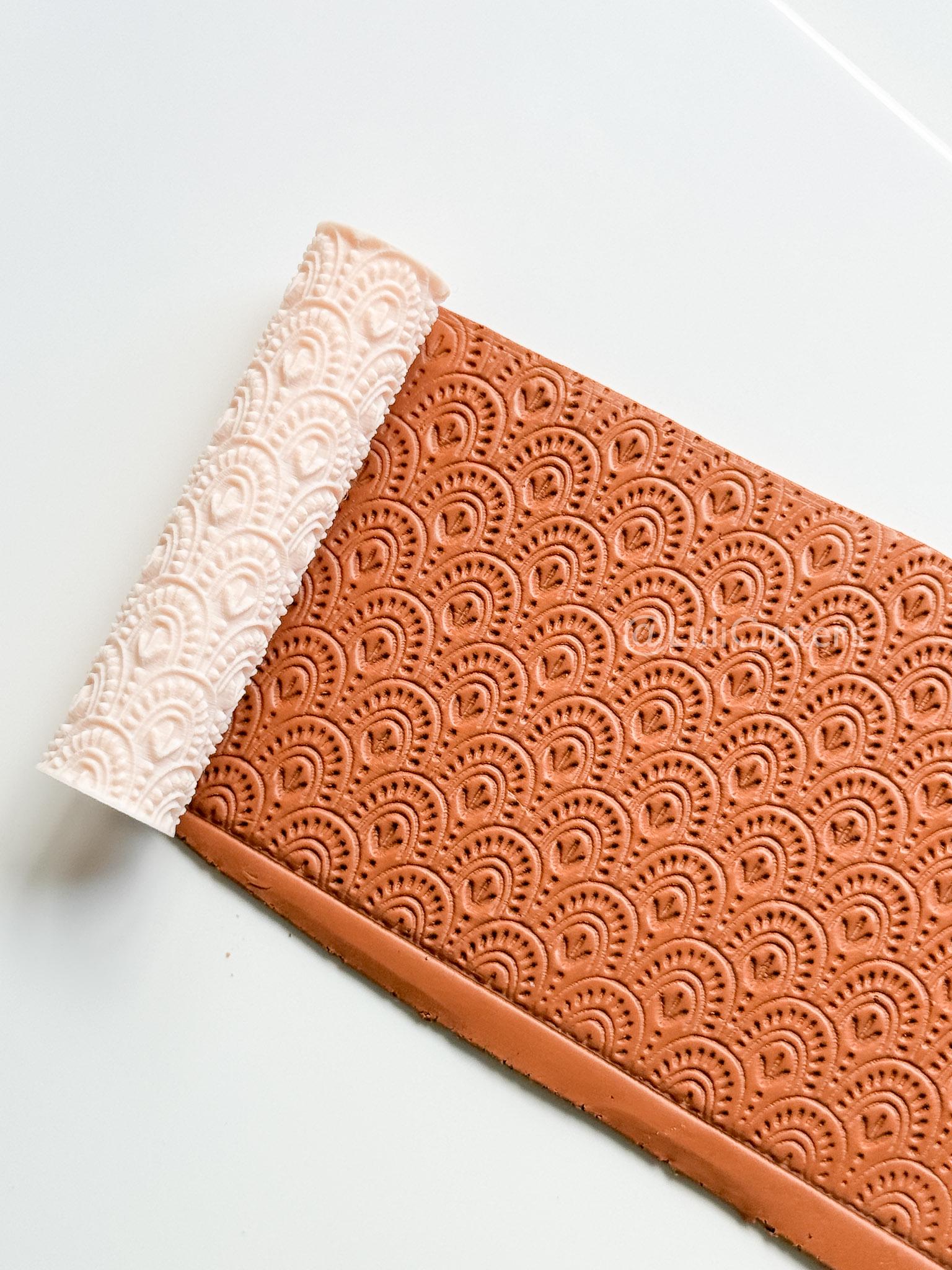 Lace ArchesTexture Roller – Boho Pattern for Polymer Clay Earrings