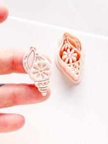Floral Shell Clay Cutter for earrings