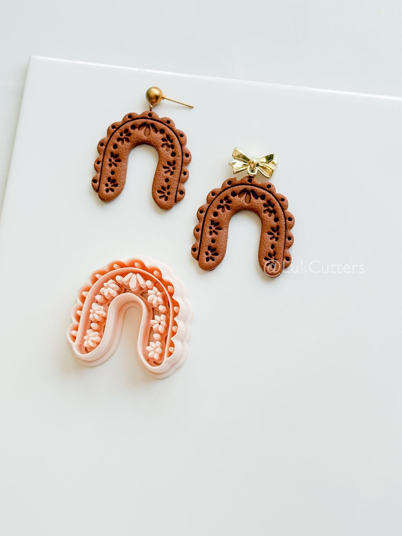 Arch de Cherie : Floral Arch Shape for Polymer Clay Earrings