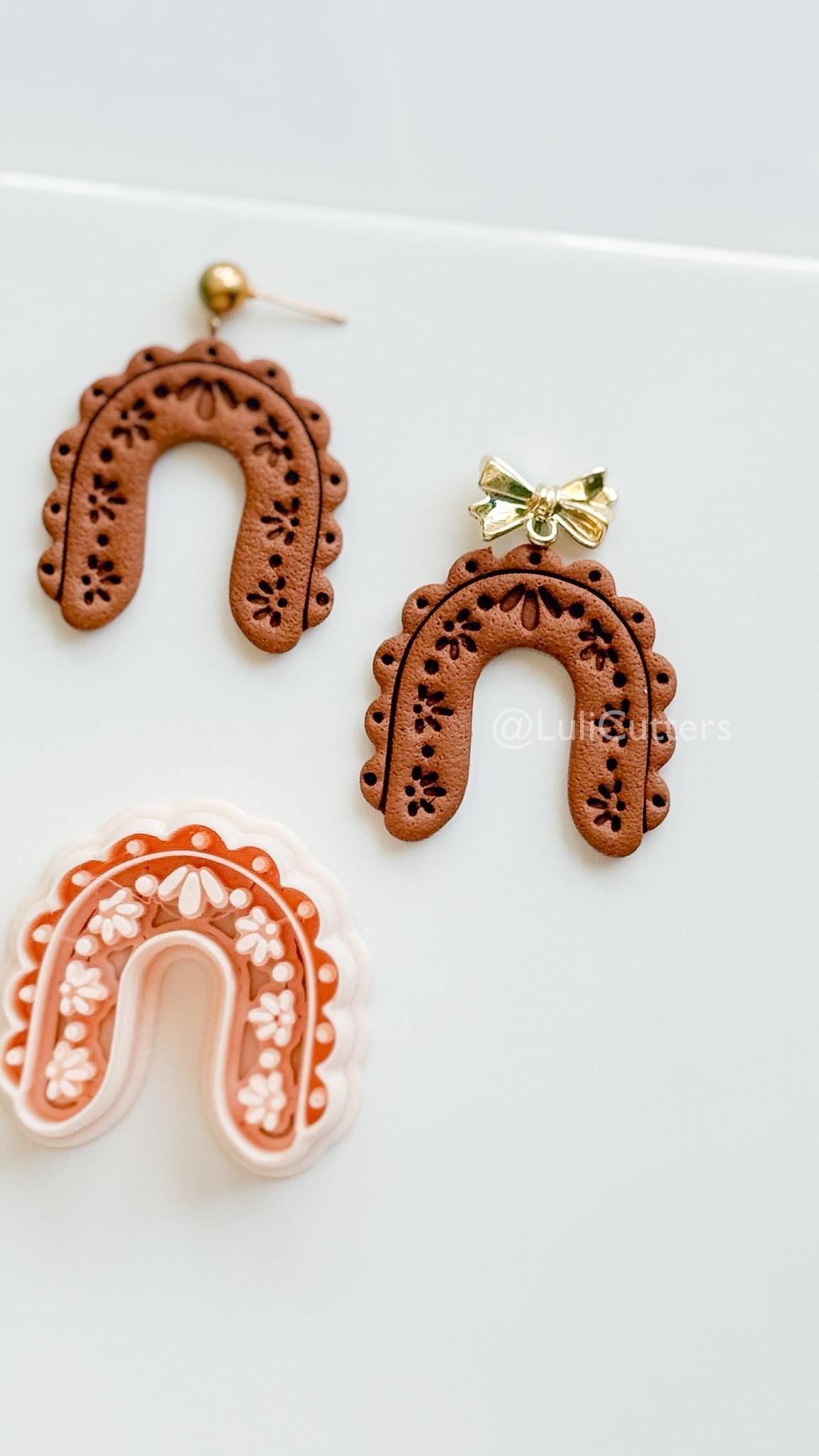 Arch de Cherie : Floral Arch Shape for Polymer Clay Earrings