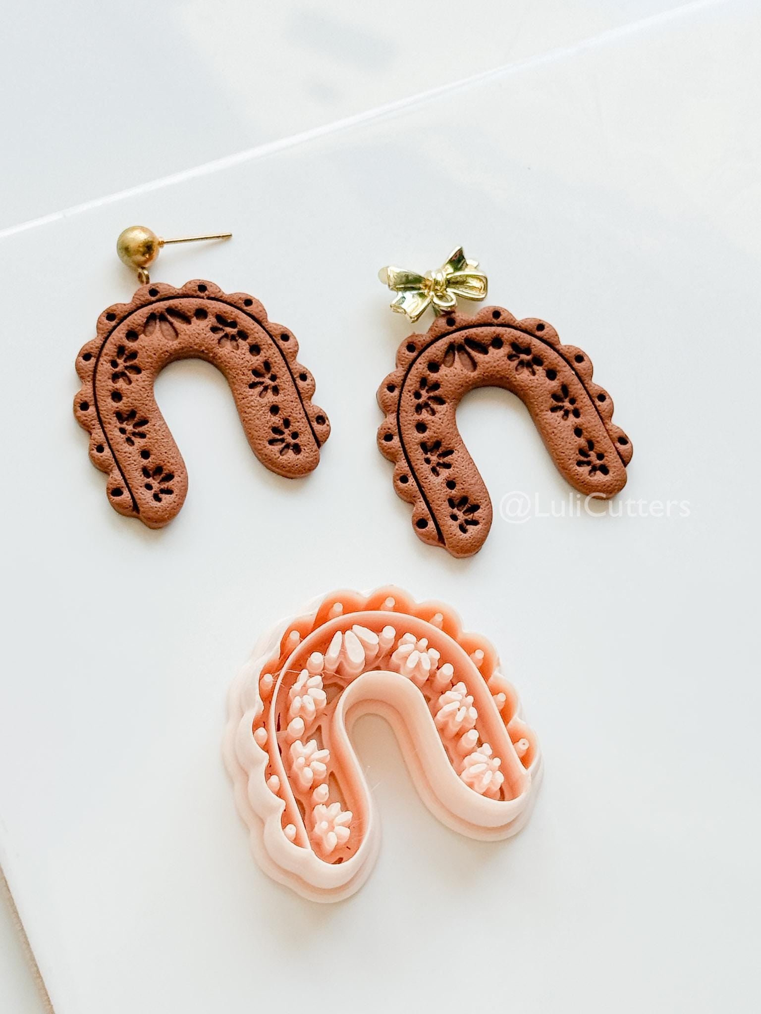 Arch de Cherie : Floral Arch Shape for Polymer Clay Earrings