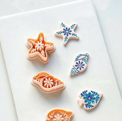 Star of the Show Cutter | Starfish Floral Shape Tool for Polymer Clay