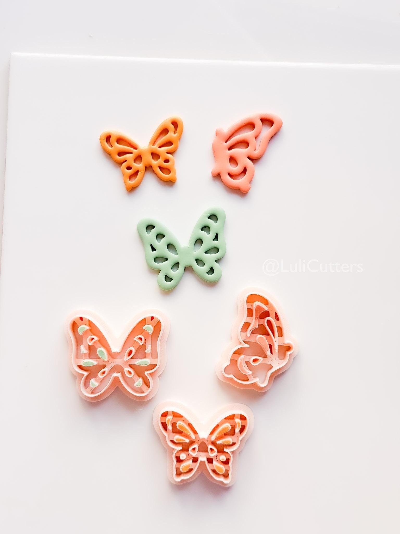 Cutout Butterfly Cutters for Polymer clay