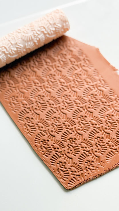 Dainty Eye Pattern Roller: Modern Boho Texture for Polymer Clay