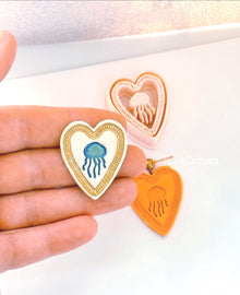 Jellyfish in Love Cutter: Heart Frame Design for Polymer Clay