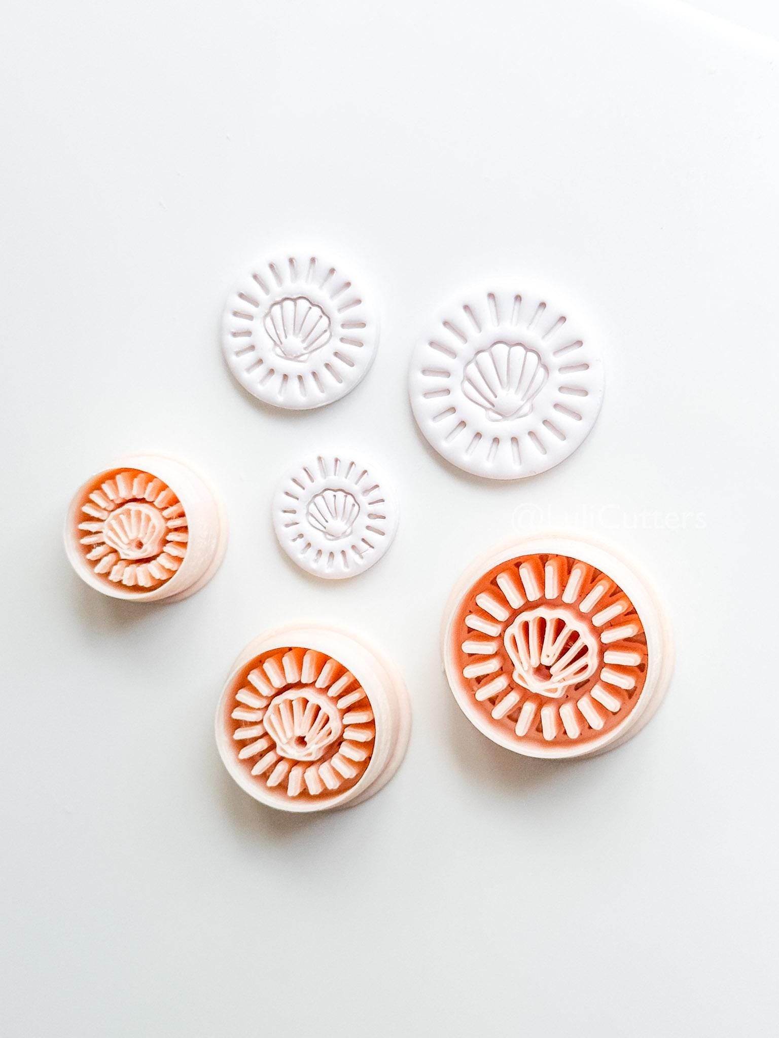 Shell Halo Cutter | Round Seashell Earring Shape for Polymer Clay