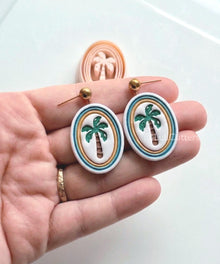 Oval Frame Palm Tree - Tropical Tree Shape for Polymer Clay