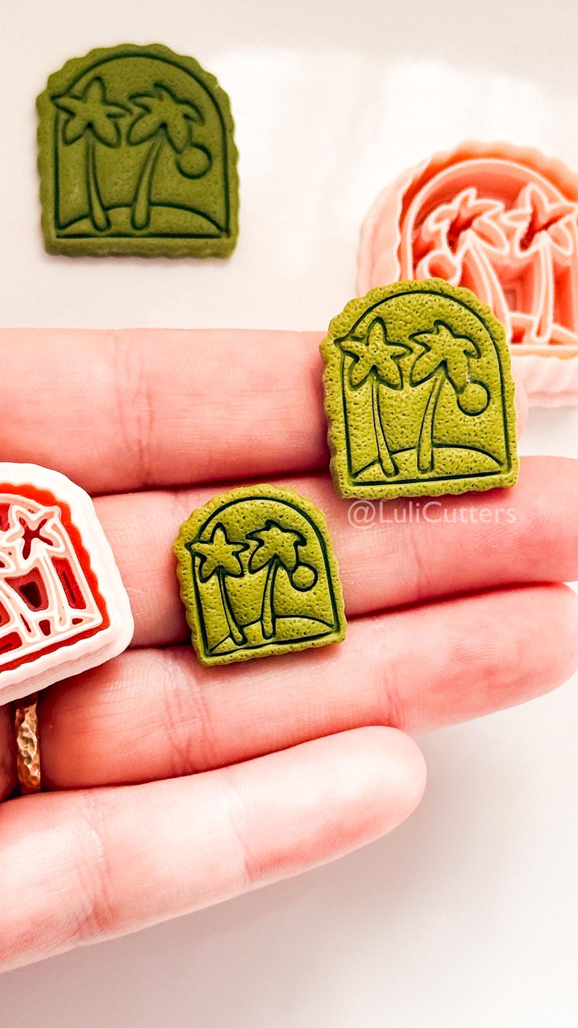 Arch Palm Tree Cutter - Tropical Tree Shape for Polymer Clay