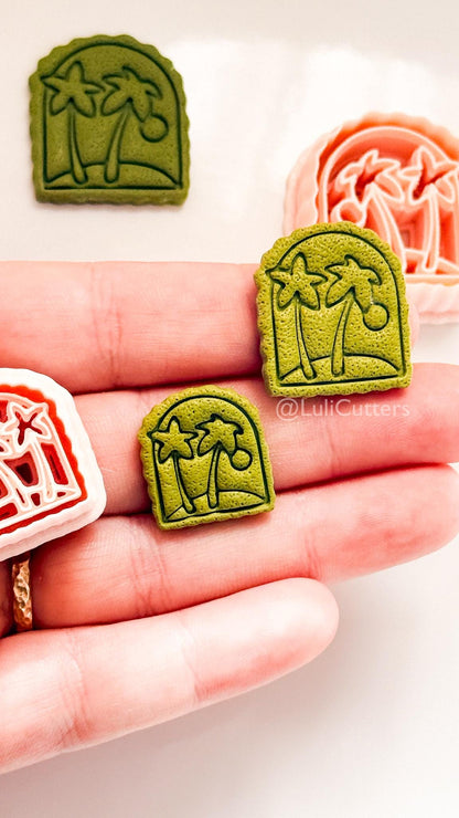 Arch Palm Tree Cutter - Tropical Tree Shape for Polymer Clay