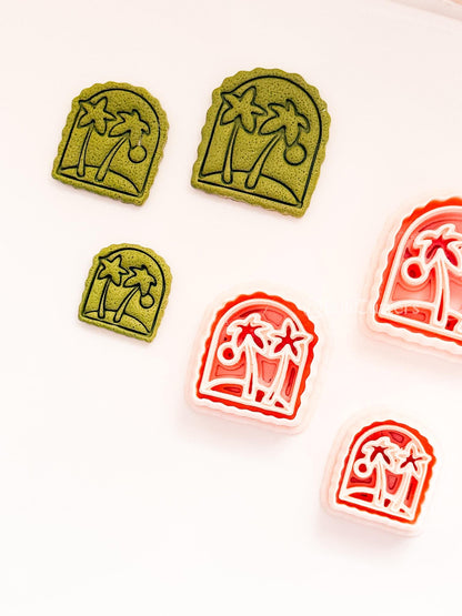 Arch Palm Tree Cutter - Tropical Tree Shape for Polymer Clay