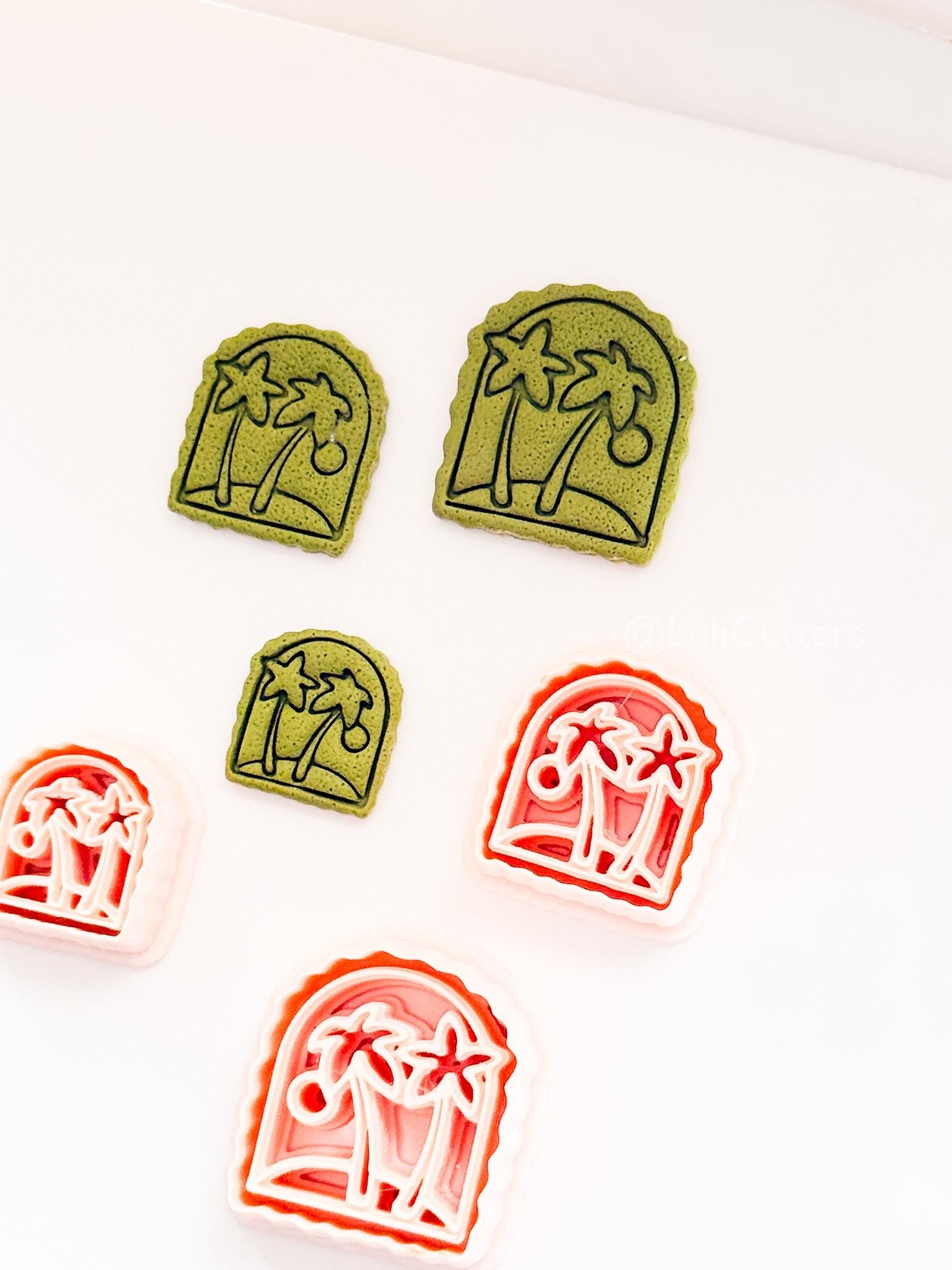 Arch Palm Tree Cutter - Tropical Tree Shape for Polymer Clay