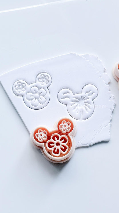 Mouse in Summer Cutter | Tropical Earring Tool for Polymer Clay