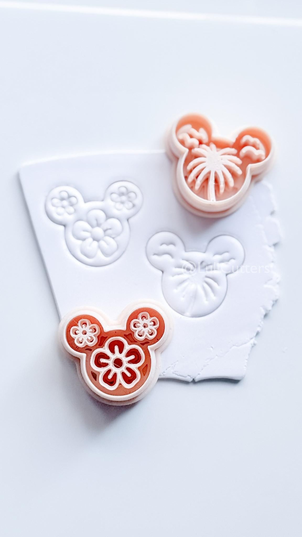 Mouse in Summer Cutter | Tropical Earring Tool for Polymer Clay