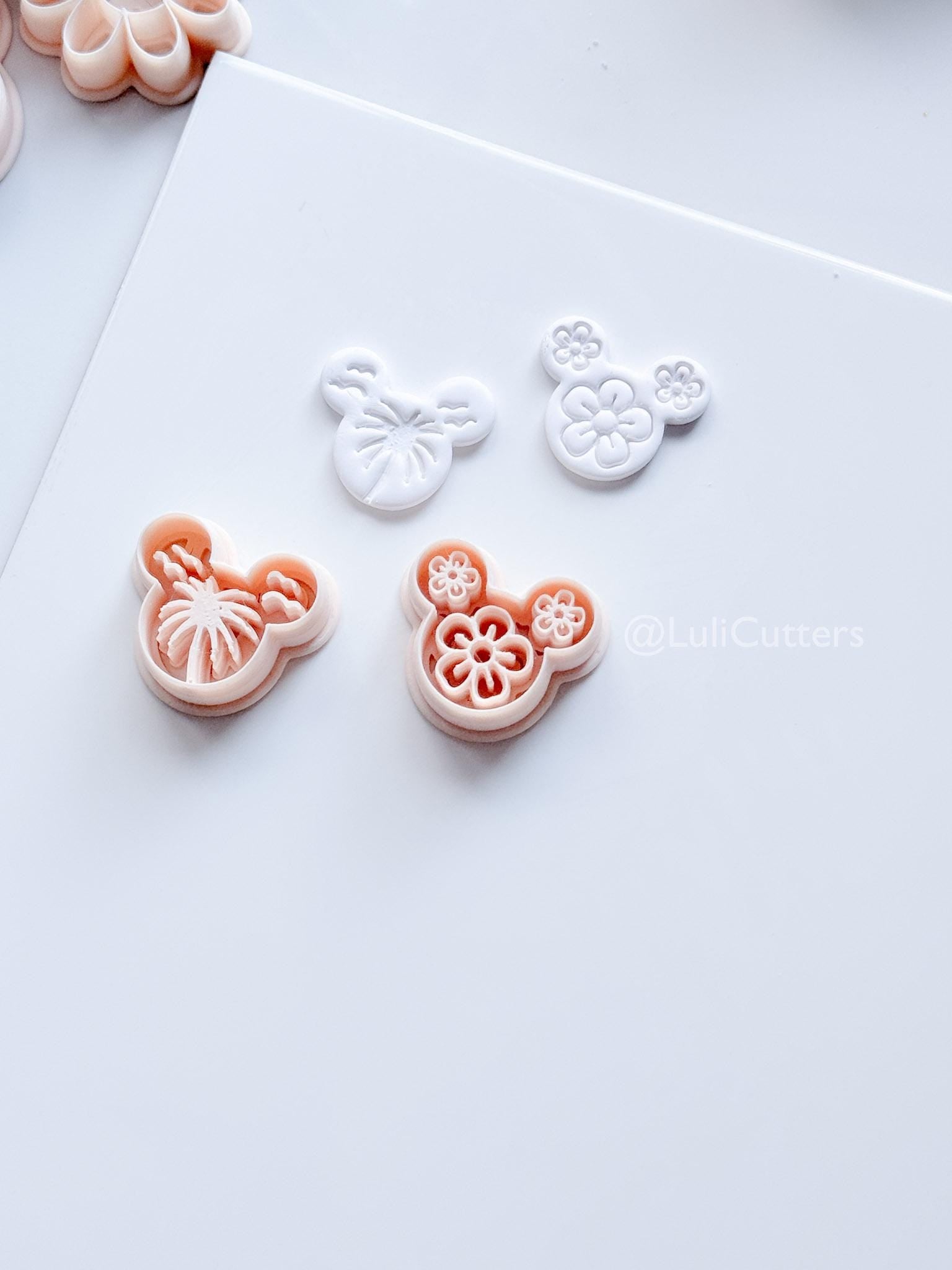 Mouse in Summer Cutter | Tropical Earring Tool for Polymer Clay