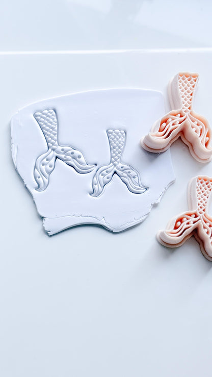 Mermaid Tail Cutter | Ocean Earring Shape for Polymer Clay Jewelry