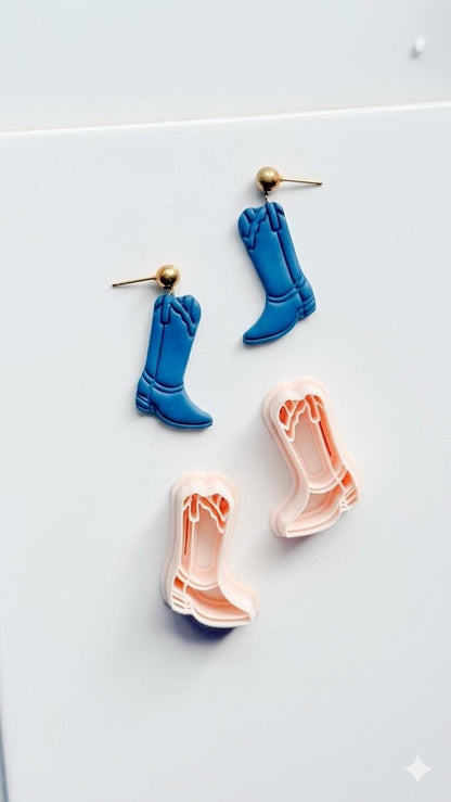 Coastal Cowgirl Boot Cutter | Western Earring Polymer Clay Tool