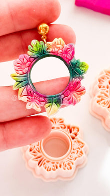 Hawaii floral wreath | Floral Circle Shape for Polymer Clay
