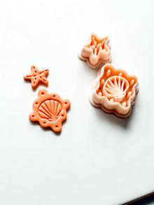 Shell Dangle Cutter: Starfish and Scalloped Shell Set for Polymer Clay