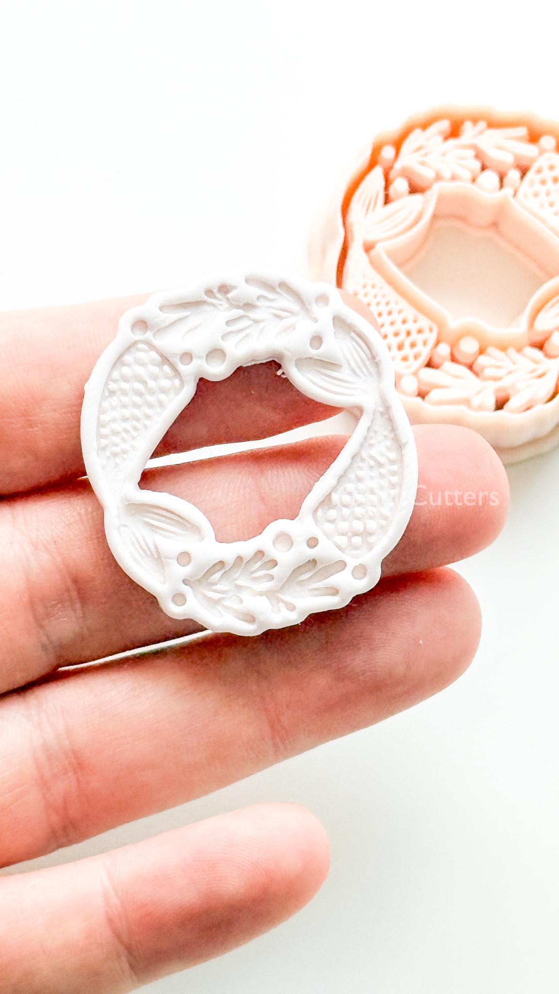 Mermaid Dance Cutter: Tails with Floral and Pearls for Polymer Clay