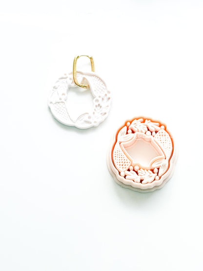 Mermaid Dance Cutter: Tails with Floral and Pearls for Polymer Clay