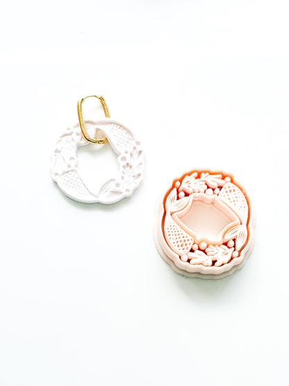 Mermaid Dance Cutter: Tails with Floral and Pearls for Polymer Clay