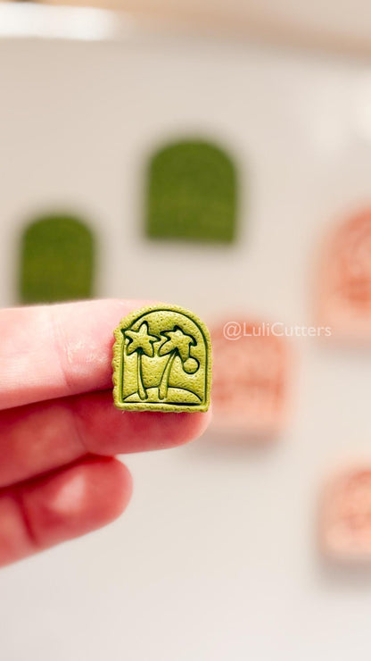 Arch Palm Tree Cutter - Tropical Tree Shape for Polymer Clay