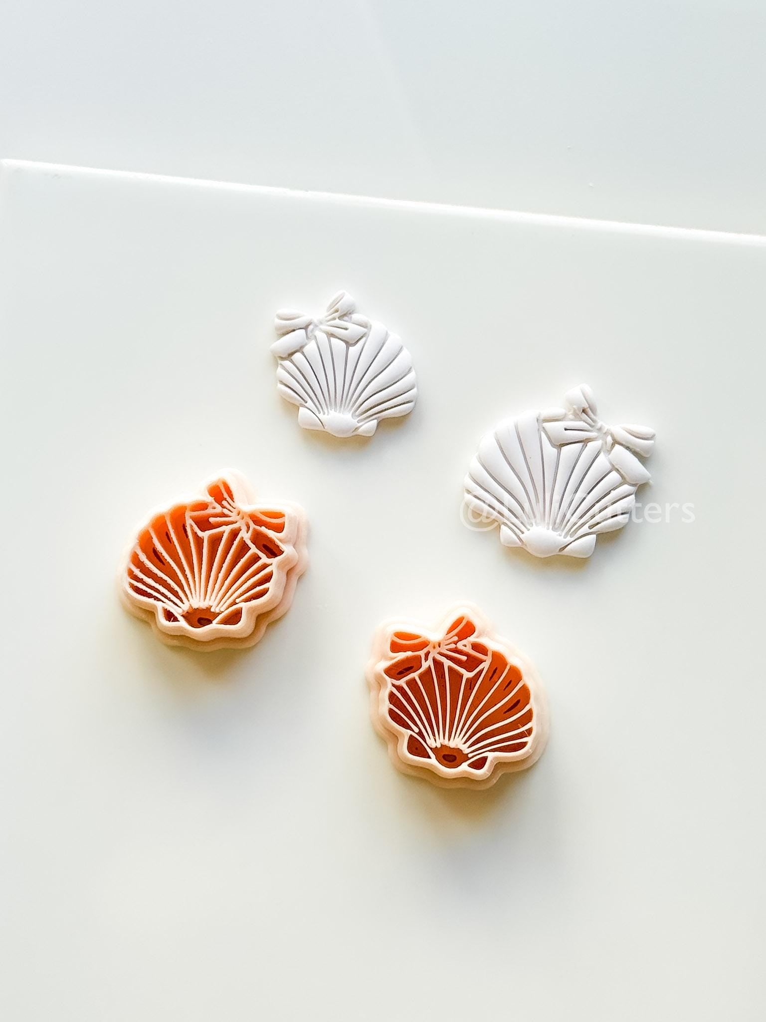 Ocean Belle Cutter: Detailed Scallop Shell Design for Polymer Clay