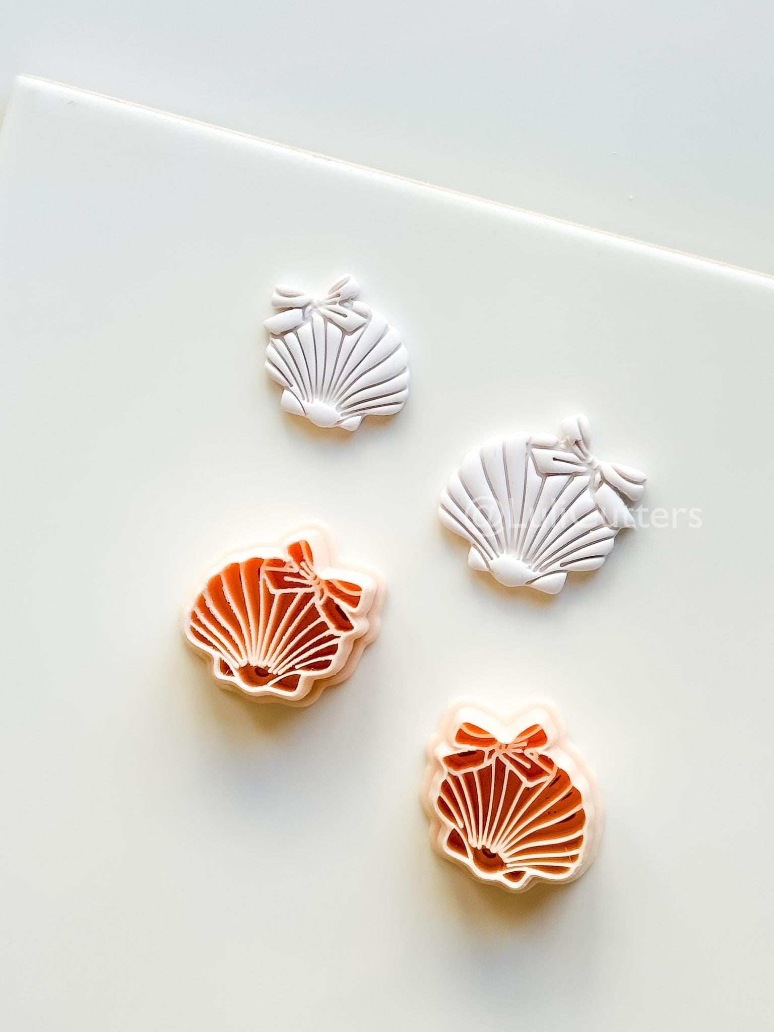 Ocean Belle Cutter: Detailed Scallop Shell Design for Polymer Clay