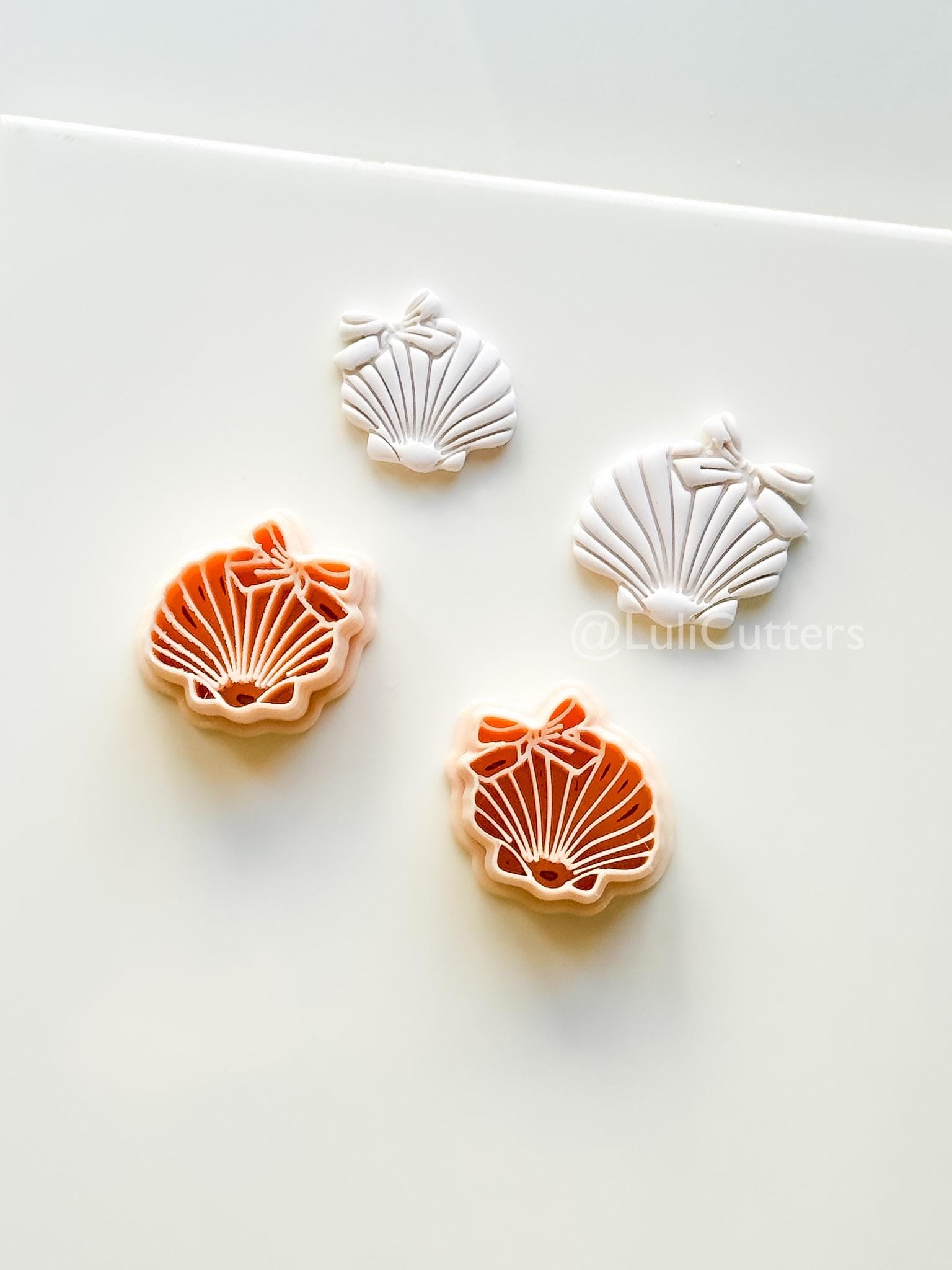 Ocean Belle Cutter: Detailed Scallop Shell Design for Polymer Clay