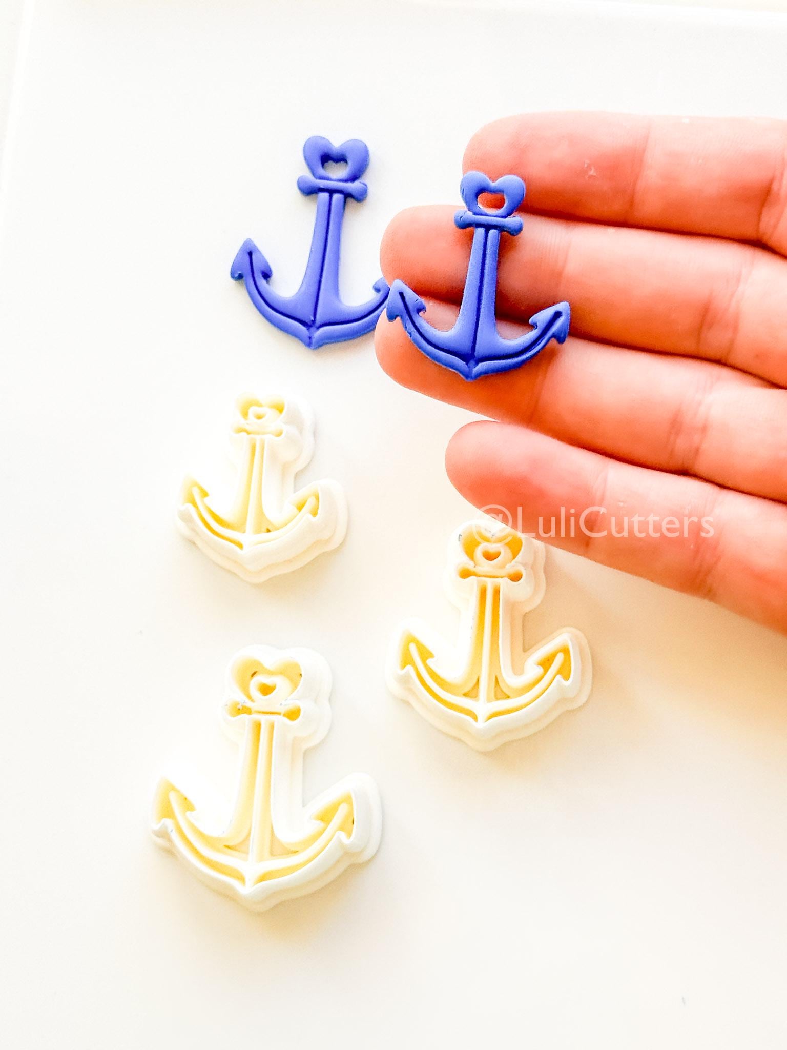 Heart Anchor Cutter: Romantic Nautical Shape for Polymer Clay