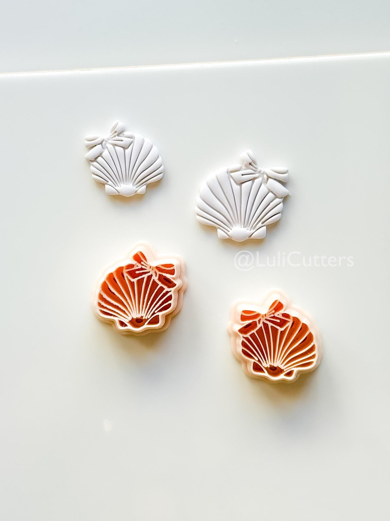 Ocean Belle Cutter: Detailed Scallop Shell Design for Polymer Clay