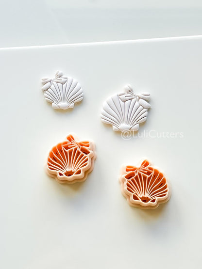 Ocean Belle Cutter: Detailed Scallop Shell Design for Polymer Clay