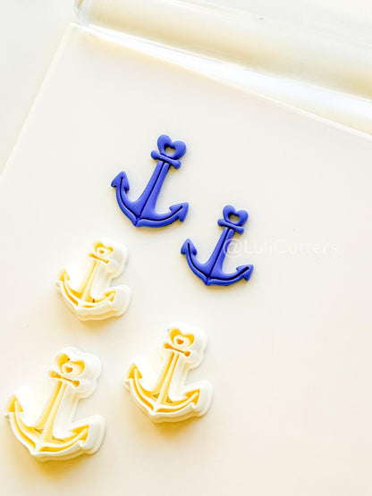 Heart Anchor Cutter: Romantic Nautical Shape for Polymer Clay