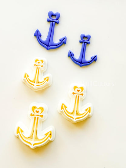 Heart Anchor Cutter: Romantic Nautical Shape for Polymer Clay